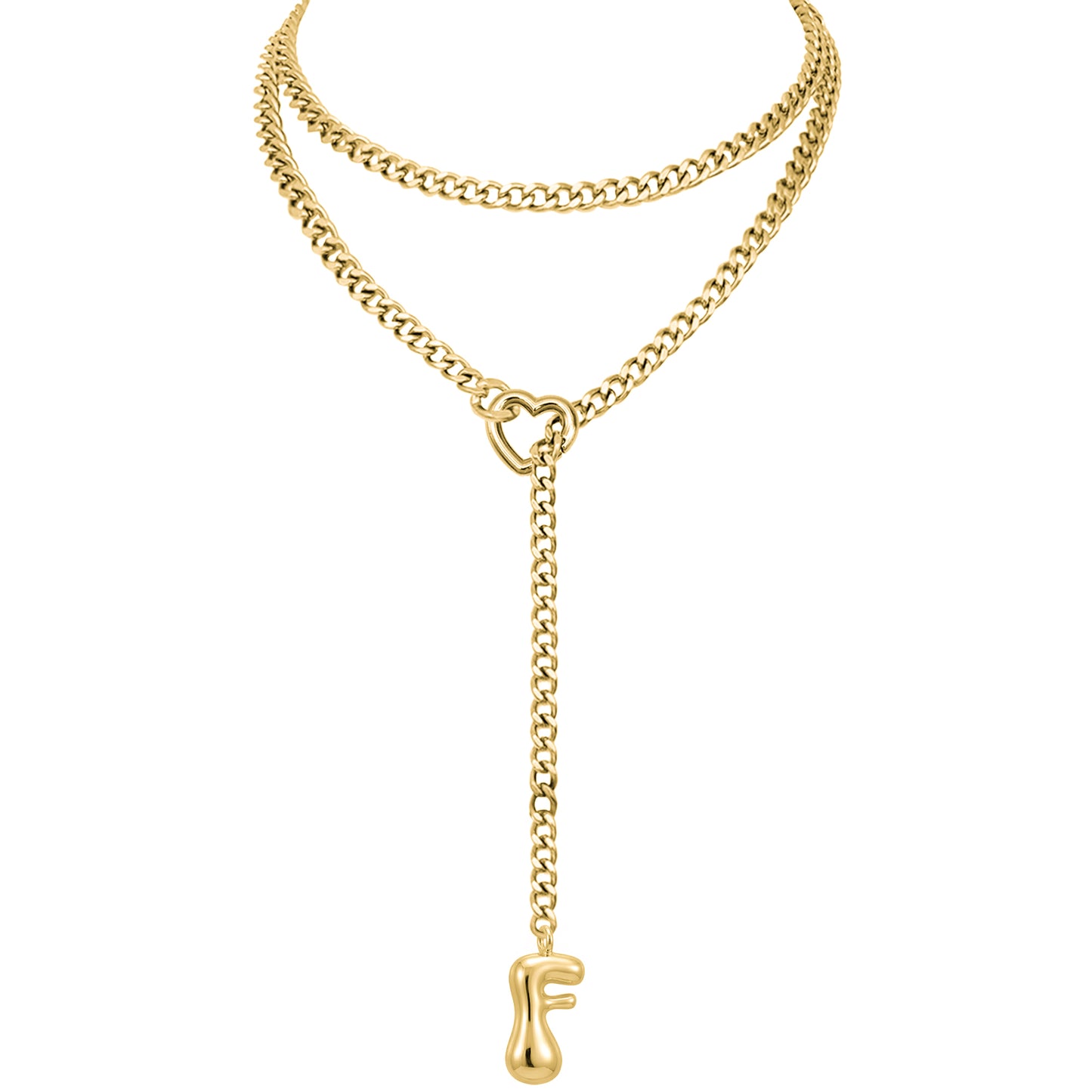 EVERGLIMP — 18K gold Plated Initial Necklace