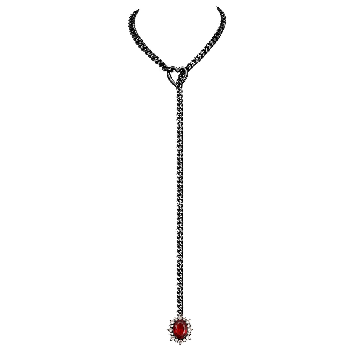 EVERGLIMP — Rhinestone Pendant Necklace