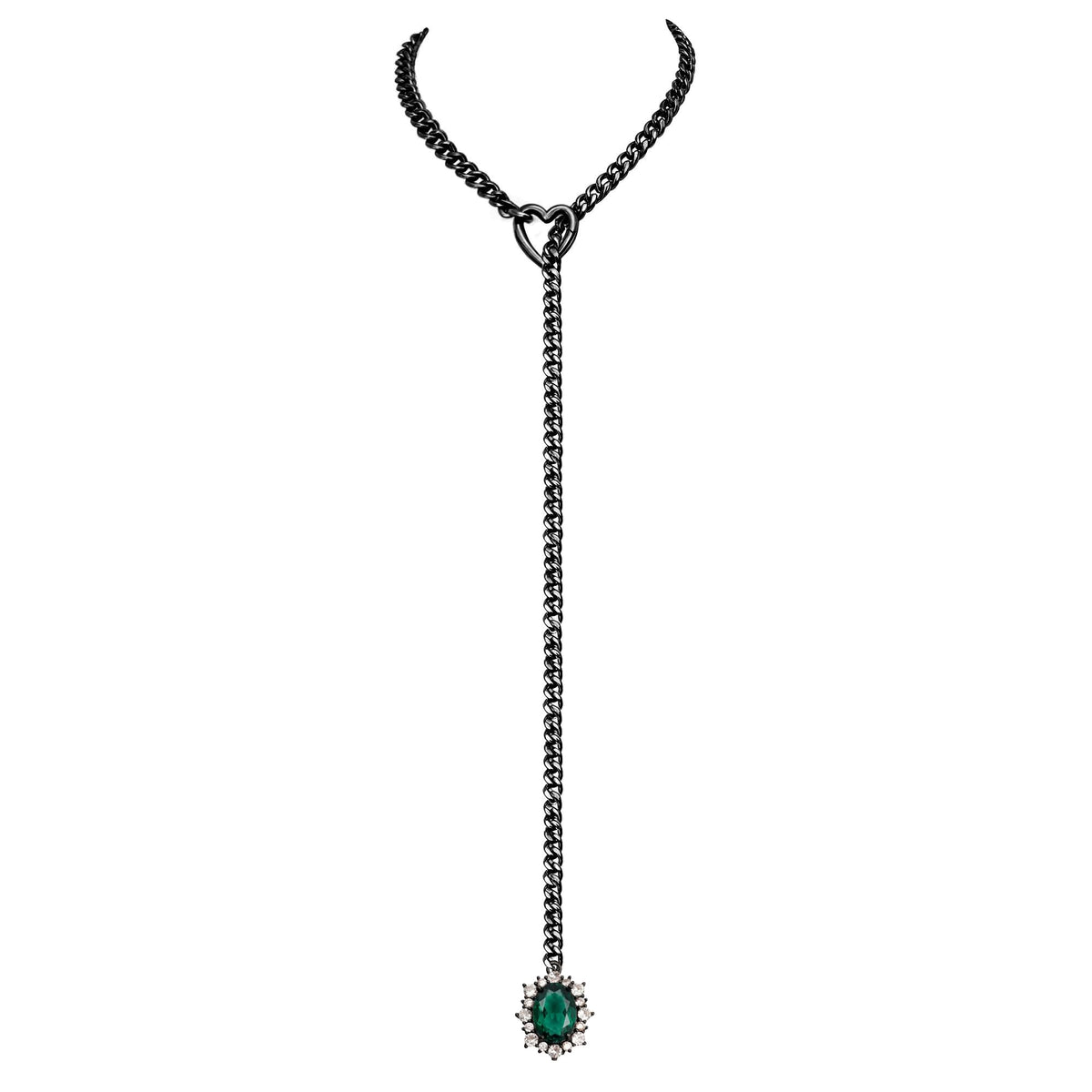 EVERGLIMP — Rhinestone Pendant Necklace