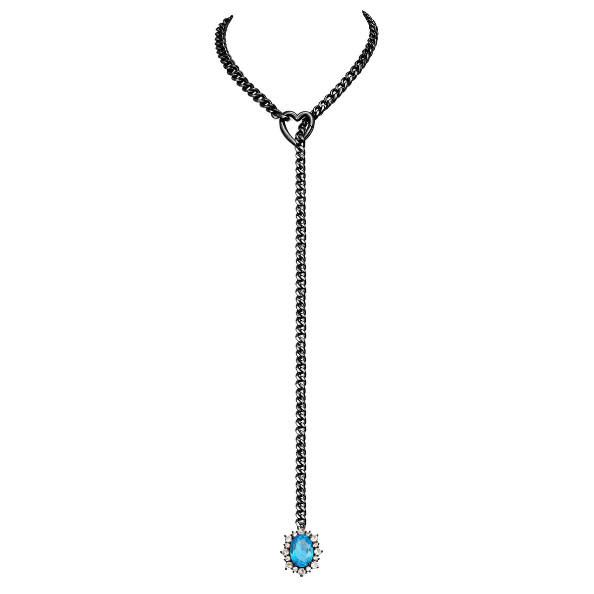 EVERGLIMP — Rhinestone Pendant Necklace