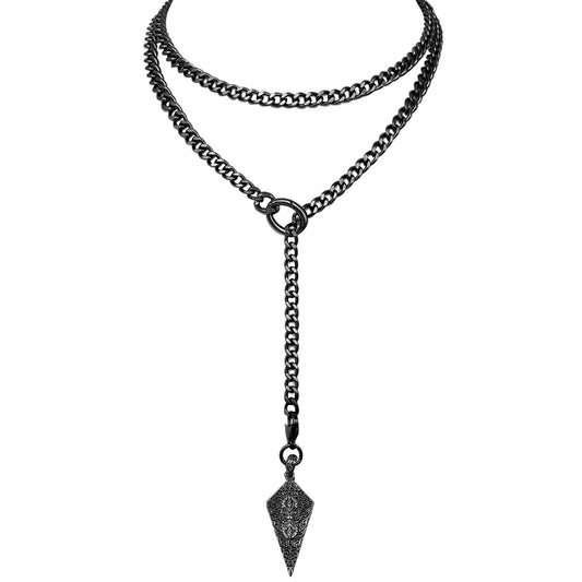 EVERGLIMP — 18K Gold Plated Knight's Shield Necklace