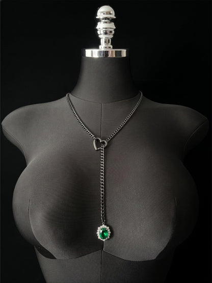 EVERGLIMP — Rhinestone Pendant Necklace