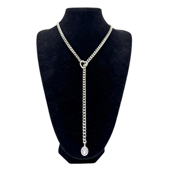 Crystal Heart Slip Chain