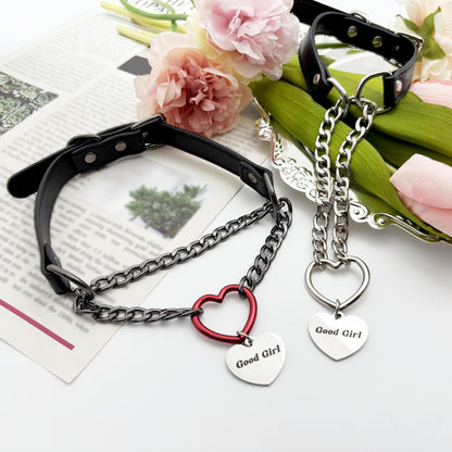 EVERGLIMP — Black Heart Necklace
