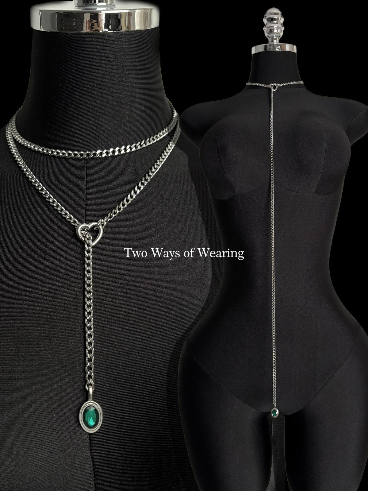 EVERGLIMP — Crystal Steel 18K Gold-Plated Necklace