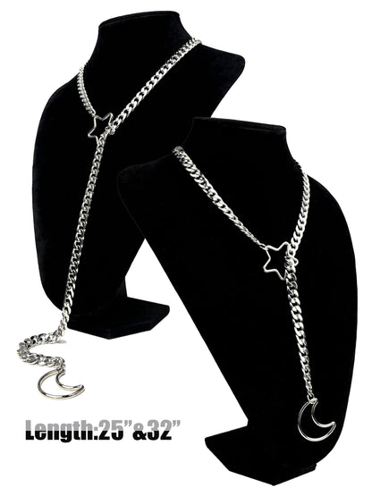 EVERGLIMP —Star Moon Necklace